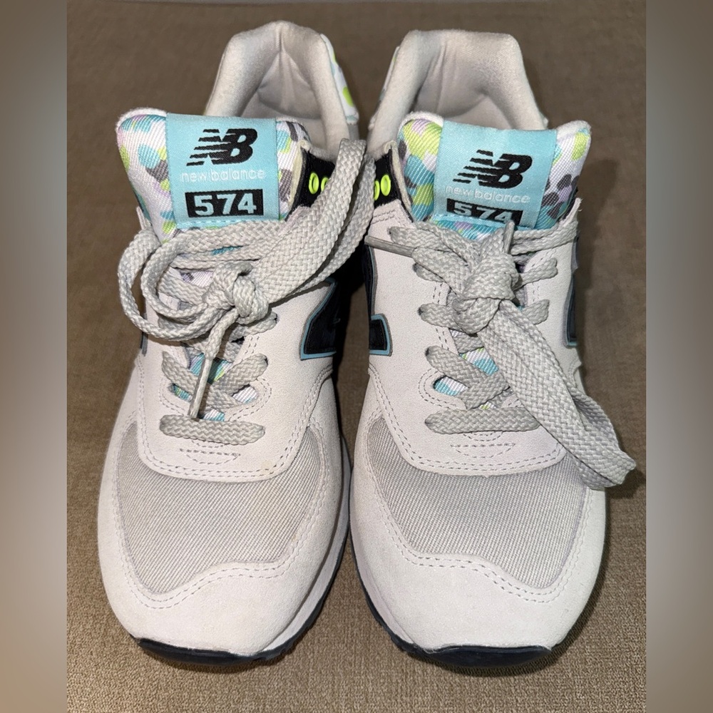 New Balance 574 Athletic Shoes - Gray and Black